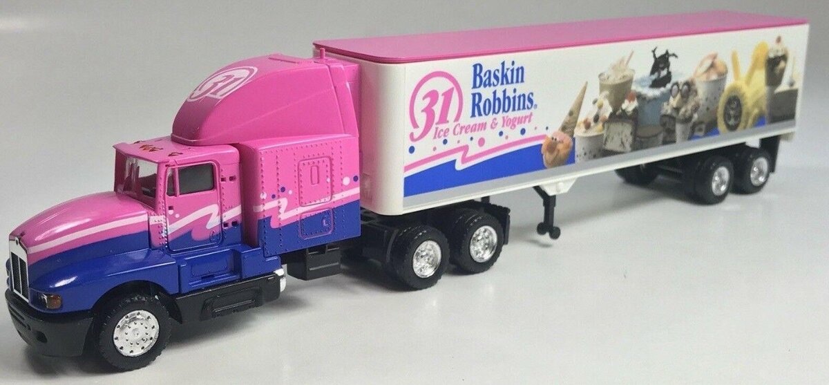 Herpa HO Baskin Robbins 31 Ice Cream Tractor Trailer