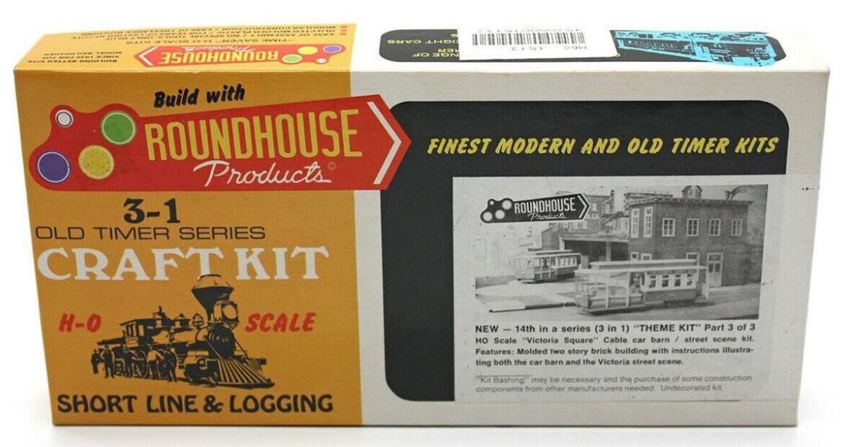 Roundhouse 1513 HO Street Scene 3-N-1 Craft Kit