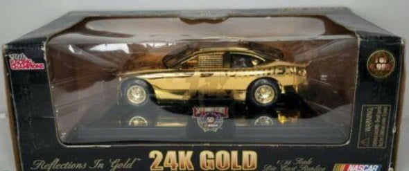 Racing Champions 02424 1:24 50th Anniversary Nascar Racing Car 24K Gold