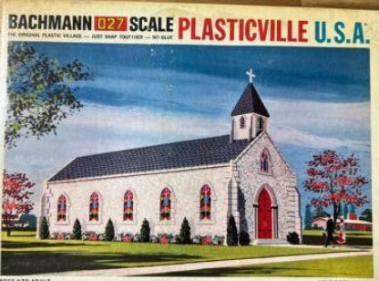 Bachmann 1818 O-27 Plasticville Church Building Kit