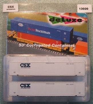 Deluxe Innovations 13020 N CSX Intermodal 53' Corrugated Containers (Pack of 2)