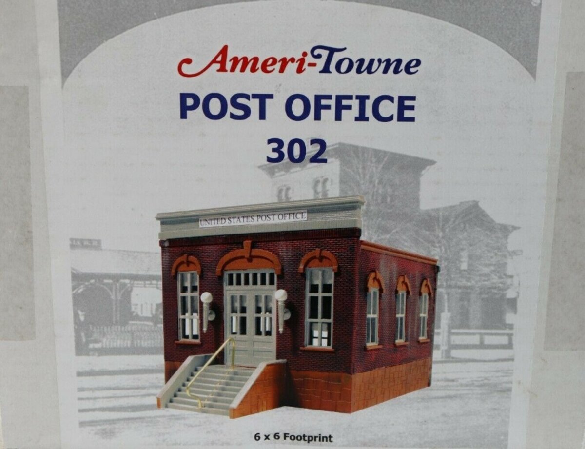 Ameri-Towne 302 O Scale Post Office Building Kit