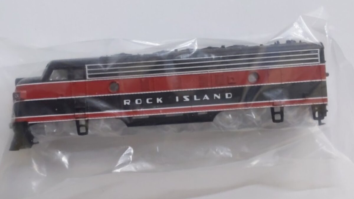 Model Railroad HO Rock Island Custom Painted F7 A Unit Diesel Shell #124