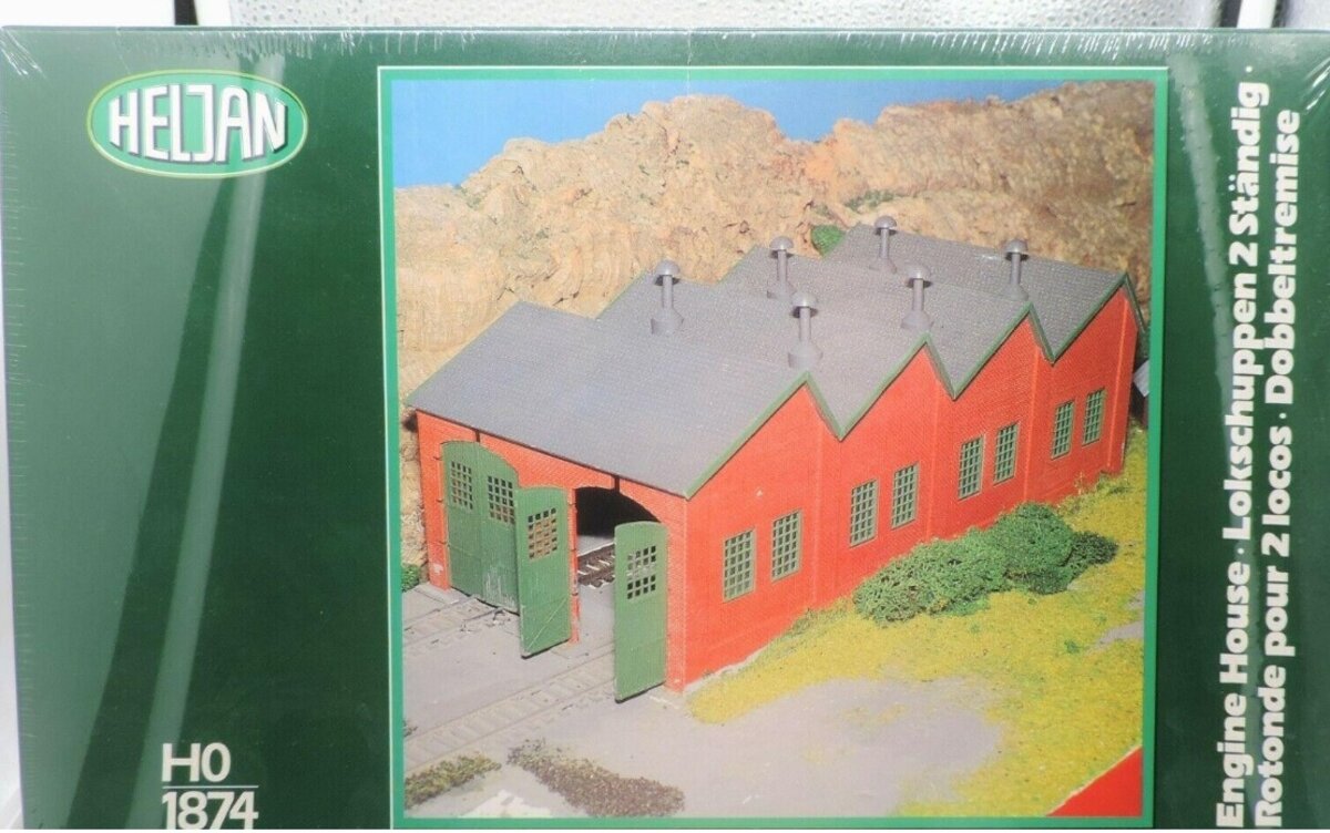 Heljan 1874 HO Engine House Kit