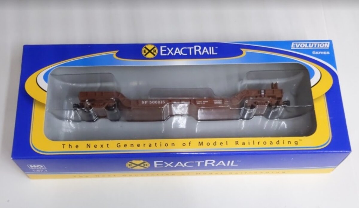 ExactRail EE-1753 HO Evolution Series Southern Pacific Depressed Center Flat Car