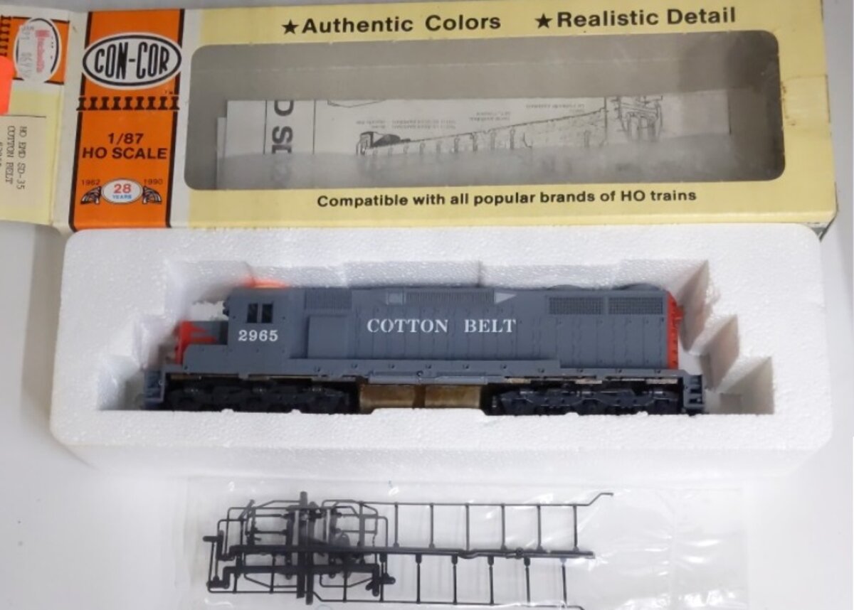 Con-Cor 0015-2060 HO Cotton Belt EMD SD-35 Diesel Locomotive #2965