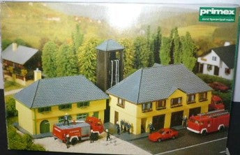 Primex 1703 HO Fire Brigade Station Building Kit