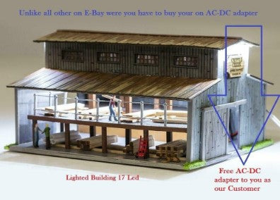 Menards 279-5530 HO Cripple Creek Lumber Yard Pre-Built Building