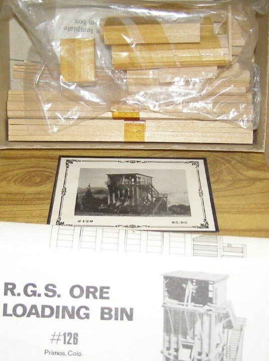 Timberline Models 126 HO RGS Ore Loading Bin Wood Kit