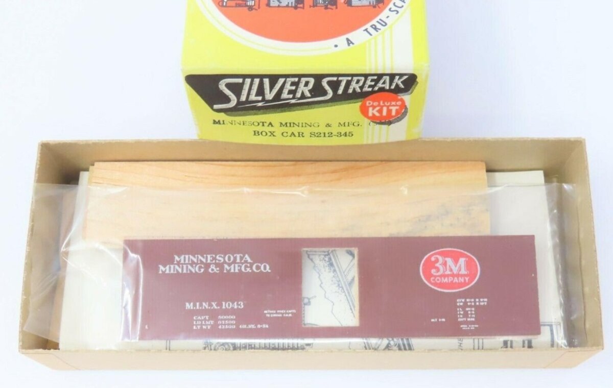 Silver Streak S212-345 HO Minnesota Mining & Mfg 3M Box Car Kit