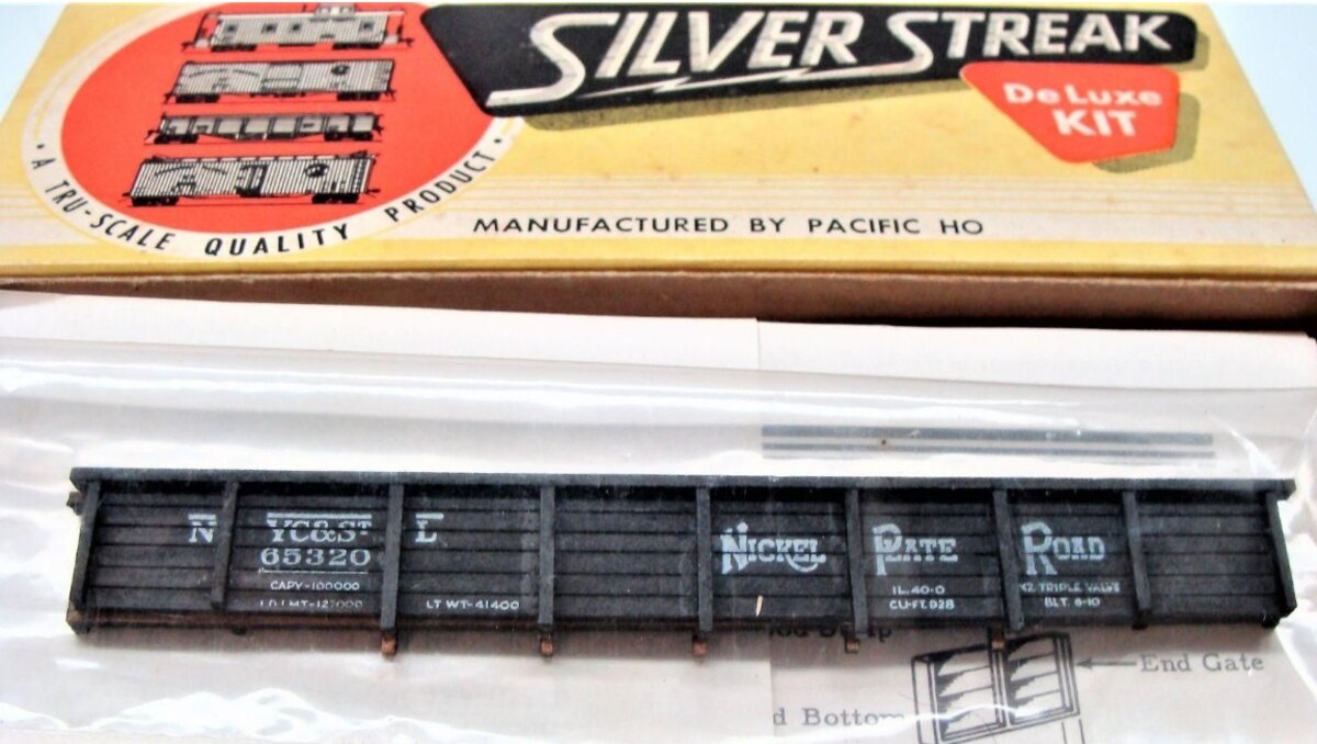 Silver Streak S502-350 HO Nickel Plate Hart Gondola Craftsman Kit