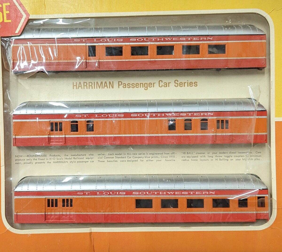 Roundhouse 6063 HO Scale Harriman Passenger Car Series St. Louis Southwestern