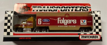 Matchbox 1:64 Super Star Mark Martin #6 Folgers Racing Team Transporter