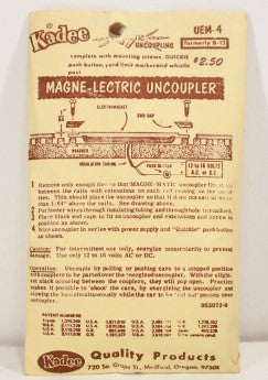 Kadee UEM-4 HO Delayed Magnetic Magne-Lectric Uncoupler