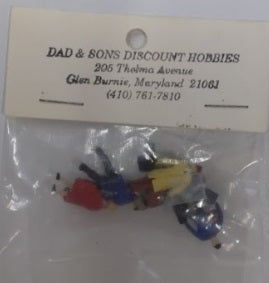 Dad & Sons Discount Hobbies N Pasengers W/Luggage (Pack of 5)