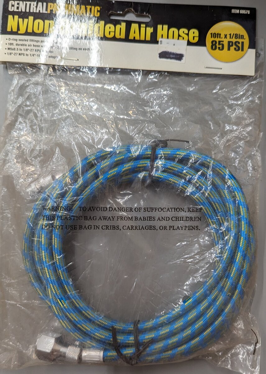 Harbor Freight 69578 CentralPneumatic Nylon Braided Air Hose