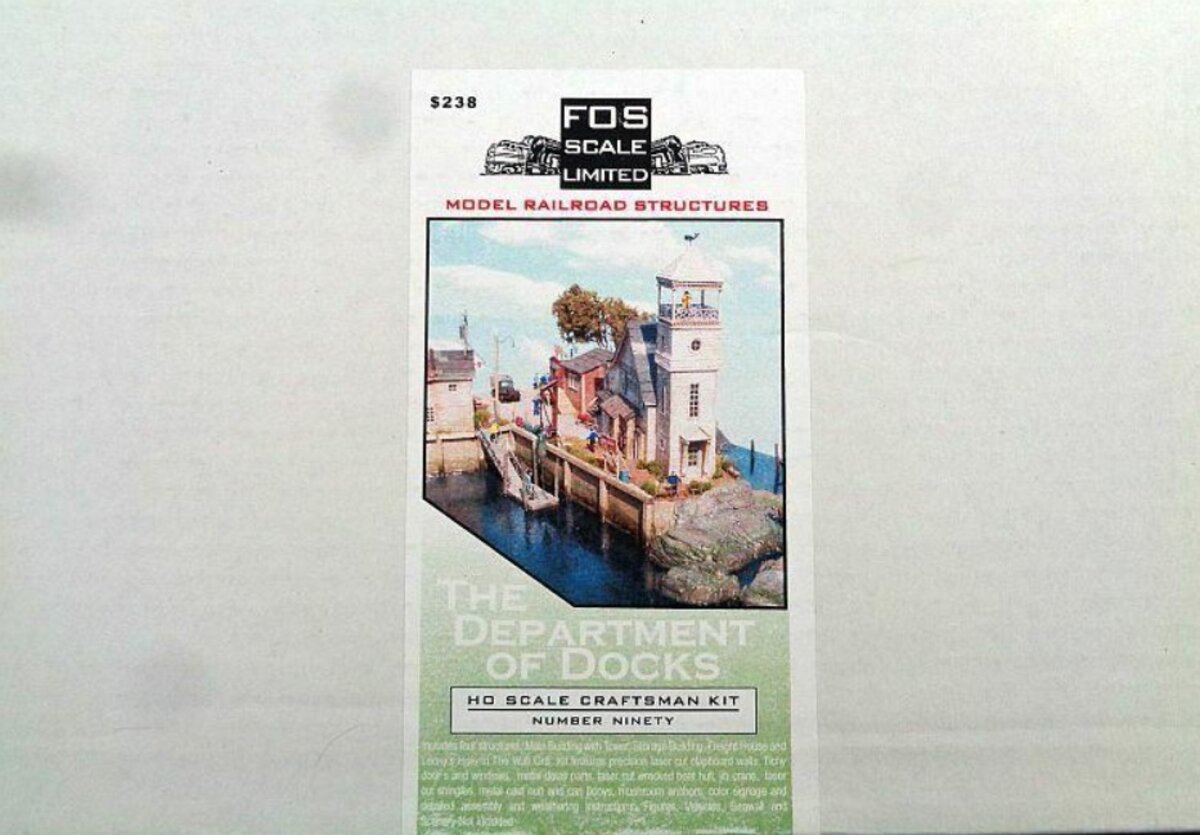 FOS Scale Limited 90 HO Scale Department Of Docks Building Craftsman Kit