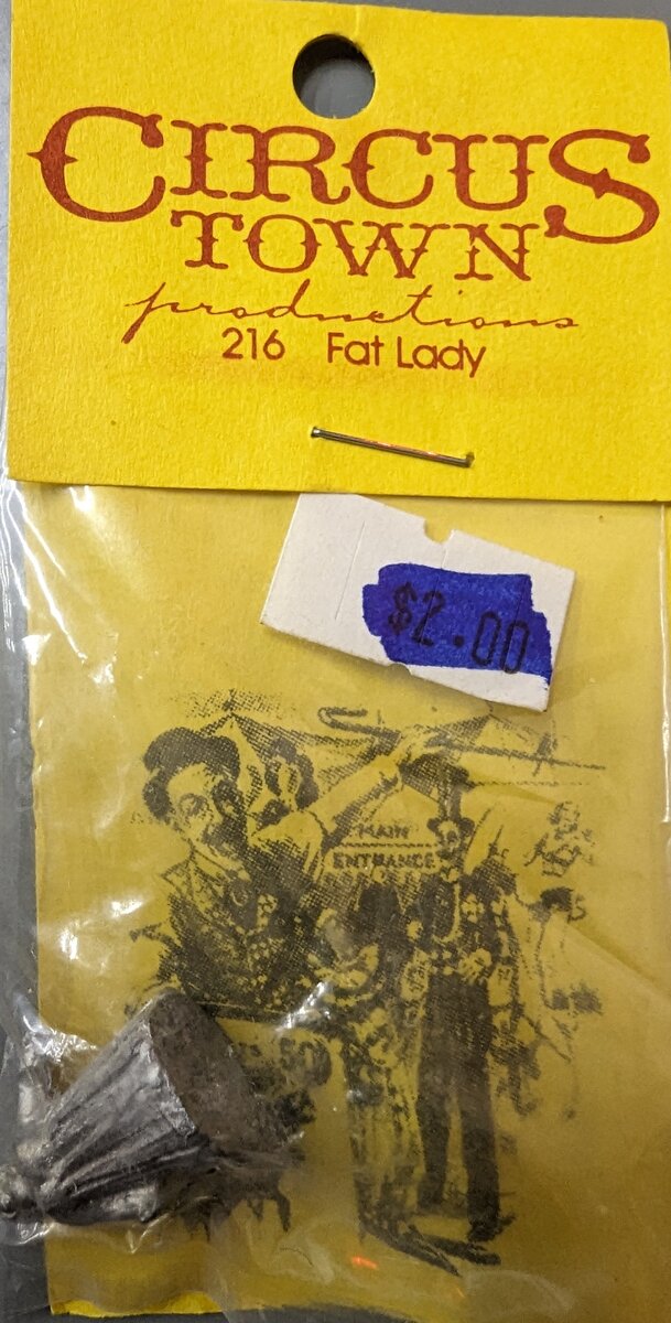 IHC 216 HO Circus Town Unfinished Fat Lady Figure