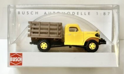 Busch 44001 HO Yellow and Brown Dodge Power Wagon