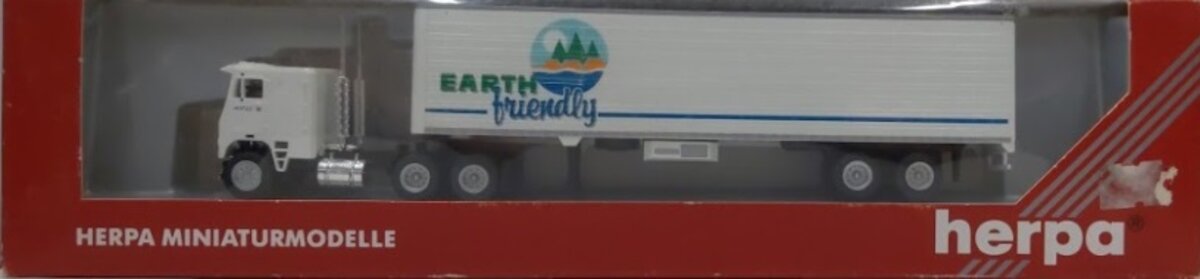 Herpa 141871 HO Earth Friendly 45'''' Semi Tractor & Trailers