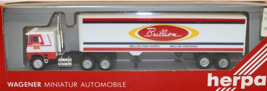 Herpa 854002 HO Brillion Iron Works Tractor Trailer