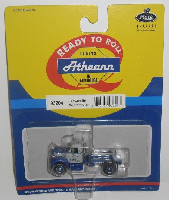 Athearn 93204 HO Overnite Mack B Tractor Ready To Roll