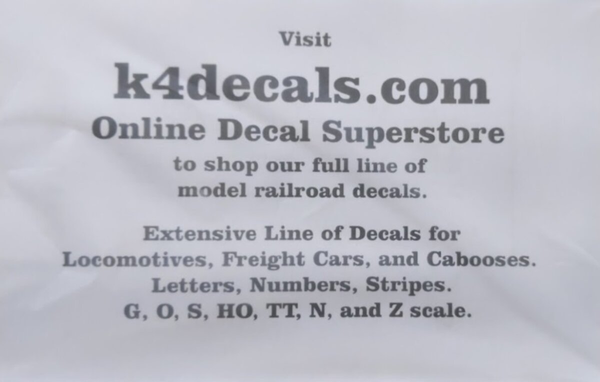 O scale best sale model railroad decals