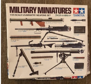 Tamiya MM121 1:35 Military Miniatures US Infantry Weapons Set