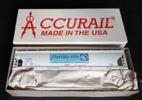 Accurail 1570 HO Florida Tile ACF 3-Bay Covered Hopper Kit