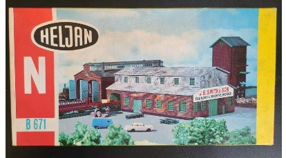 Heljan B671 N Scale J.B. Smith & Son Foundry & Machine Works Building ...