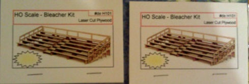 Dietrich Enterprises H101 HO Scale Bleachers Laser Cut Wood Kit