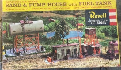 Revell T-9029:198 HO Sand & Pump House w/Fuel Tank Building Kit