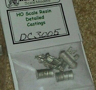 Rusty Stumps DC3005 HO Scale Air Compressor Drums & Tanks