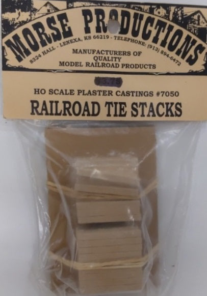 Morse Productions 7050 HO Scale Railroad Tie Stacks Plaster Casting