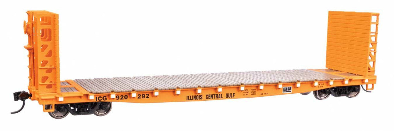 Walthers 910-5933 HO Illinois Central Gulf 53' GSC Bulkhead Flatcar RTR #920292