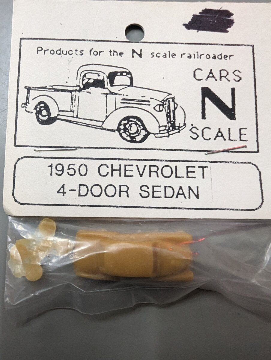 N Scale Railroader N-20550 N Scale 1950 Chevrolet 4 Door Sedan Vehicle Kit