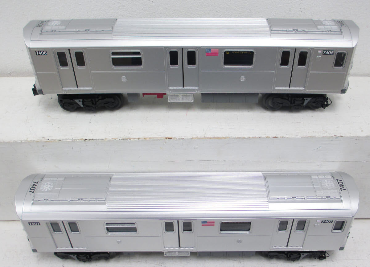 MTH 30-2797-3 O MTA R142A Series Subway Set Add-On Non-Powered Set (Set of 2)