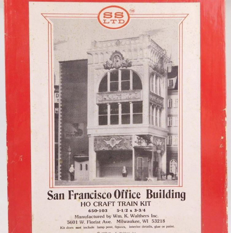 Scale Structures 103 HO Scale San Francisco Office Building Kit