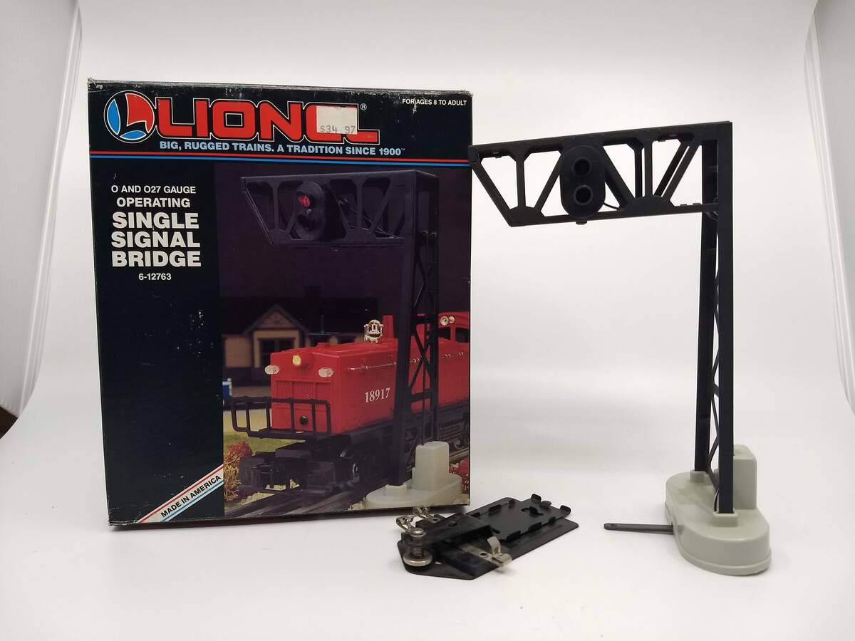 Lionel 6-12763 O/O27 Gauge Single Signal Bridge