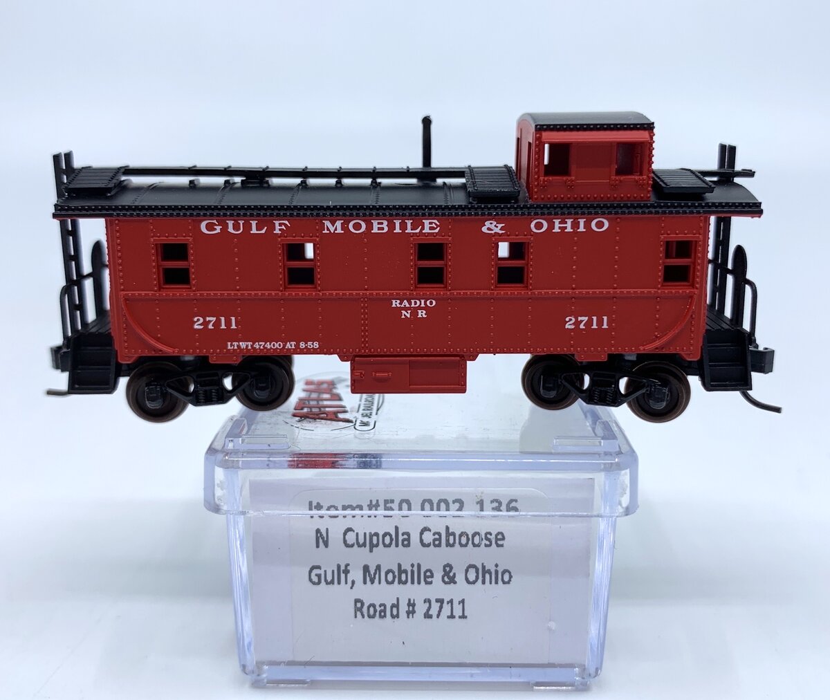 Atlas 50002136 N Gulf, Mobile & Ohio Cupola Caboose #2711