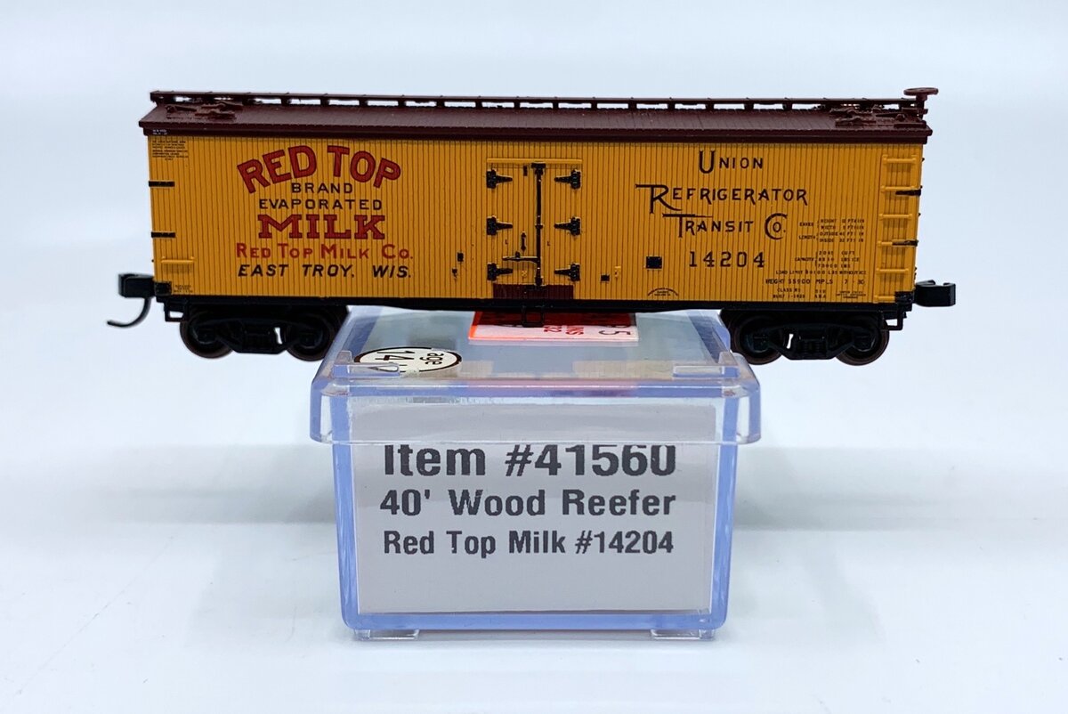 Atlas 41560 N Red Top Milk 40' Wood Reefer #14204