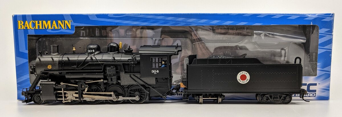 Bachmann 51310 HO Lehigh & New England 2-8-0 Steam Loco w/DCC on Board #304