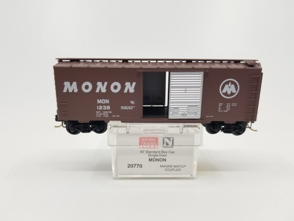 Micro-Trains 02000770 N Monon 40' Standard Single Door Boxcar #1238