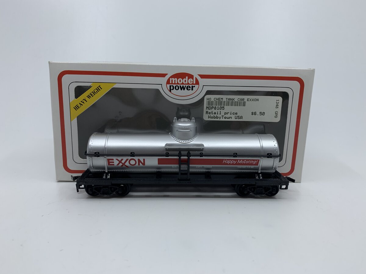 Model Power 8105 HO Scale 40'' Exxon Chemical Tank Car Freight Car