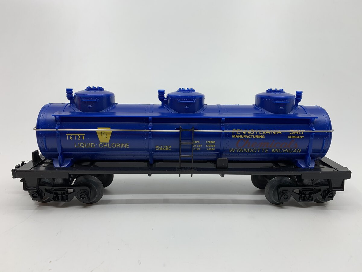 Lionel 6-16124 O Gauge Pennsylvania Salt 3-Dome Tank Car