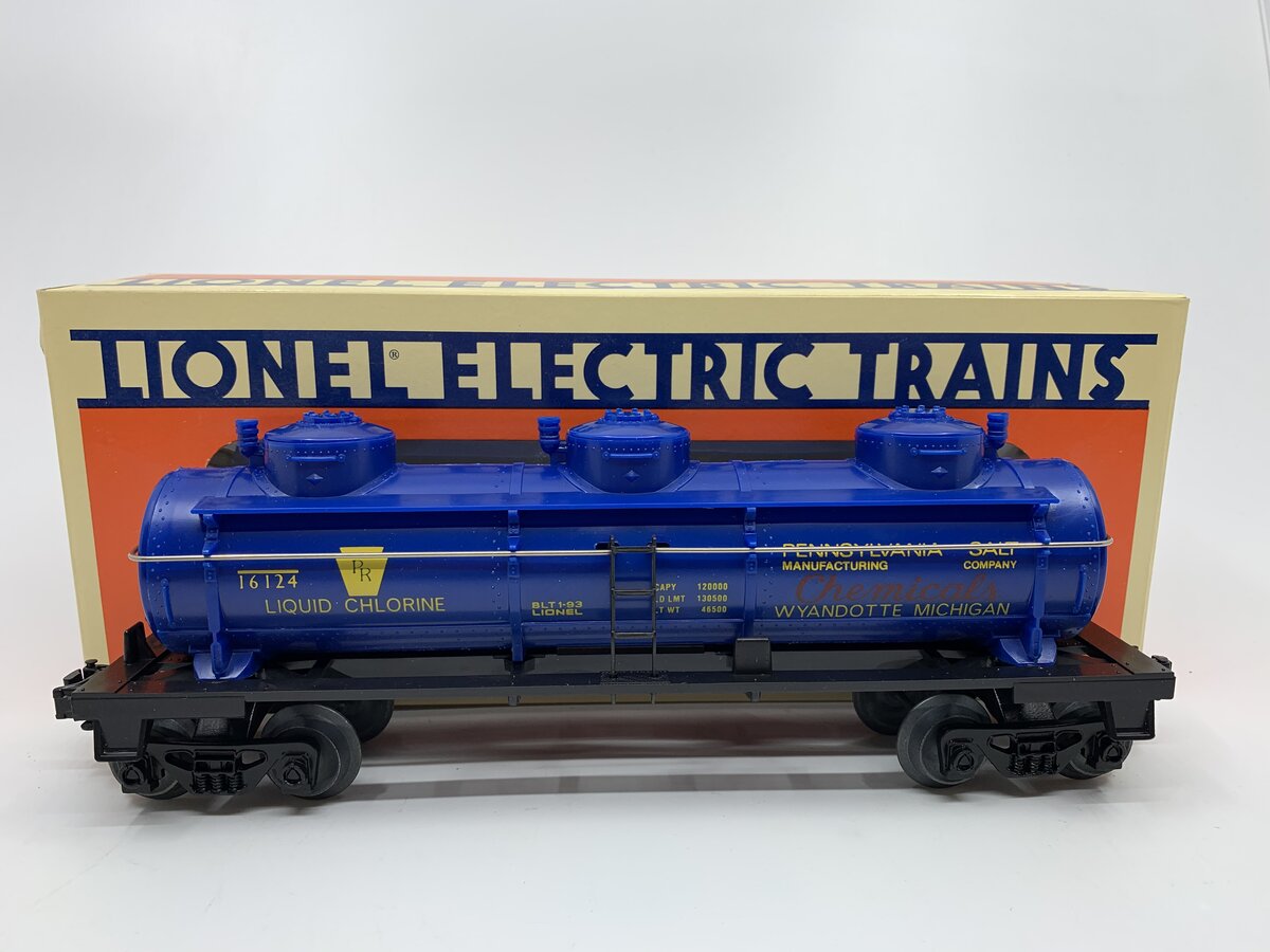 Lionel 6-16124 O Gauge Pennsylvania Salt 3-Dome Tank Car