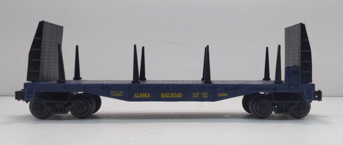 Lionel 6-16396 O Gauge Alaska Flatcar with Bulkheads