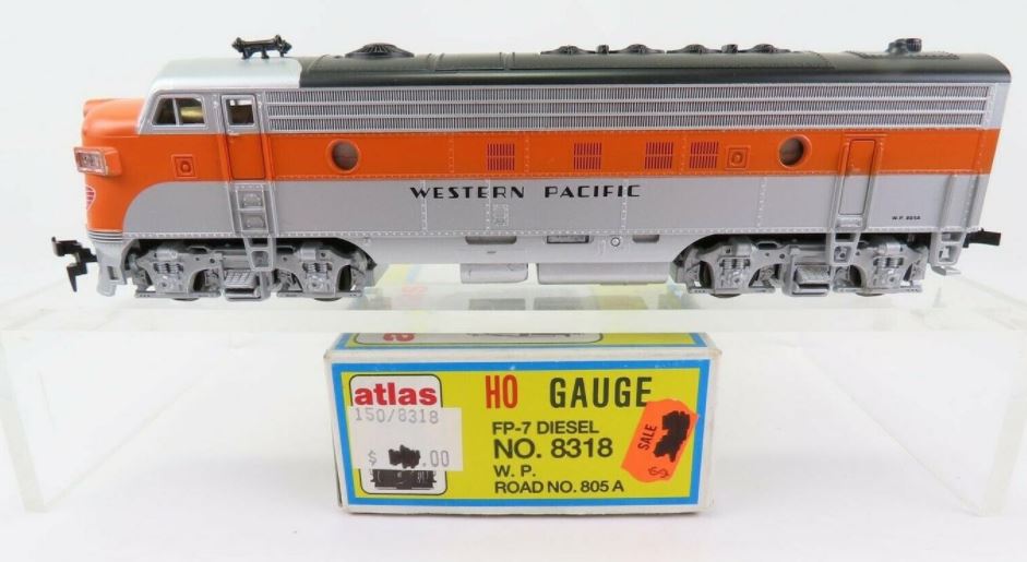 Atlas 8318 Ho Western Pacific Fp-7 Diesel Locomotive #805 – Trainz