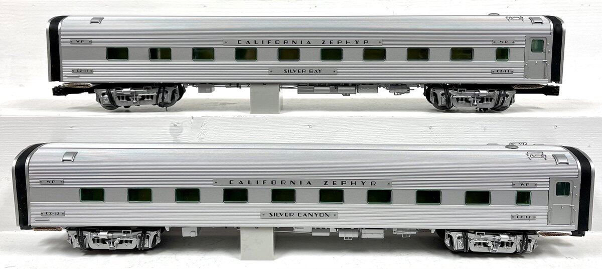 Lionel 6-25727 O Western Pacific Zephyr 18'' Aluminum Passenger Car (Pack of 2)