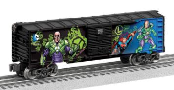 Lionel 6-82953 O Joker & Lex Luther Boxcars (Set of 2)